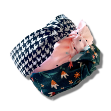 Load image into Gallery viewer, January Top Knot Headband Set